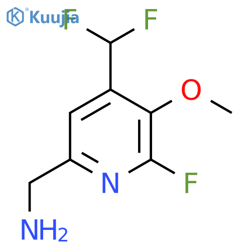 6-(Aminomethyl)-4-(difluoromethyl)-2-fluoro-3-methoxypyridine structure