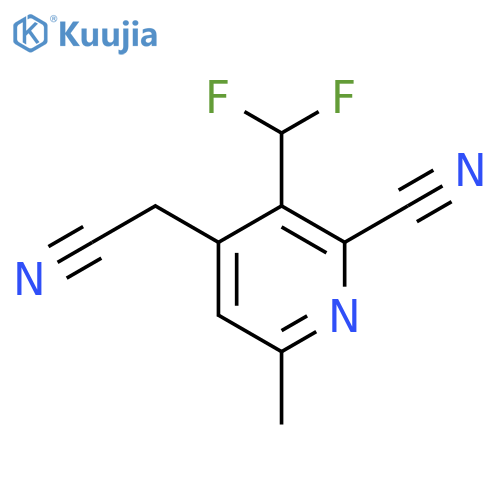 2-Cyano-3-(difluoromethyl)-6-methylpyridine-4-acetonitrile structure