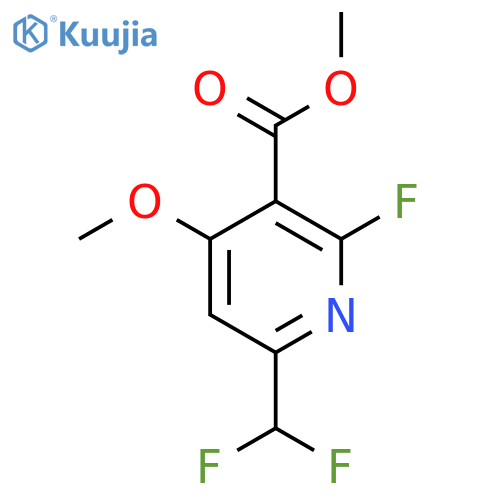 Methyl 6-(difluoromethyl)-2-fluoro-4-methoxypyridine-3-carboxylate structure