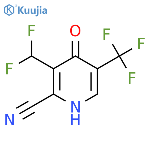 2-Cyano-3-(difluoromethyl)-4-hydroxy-5-(trifluoromethyl)pyridine structure