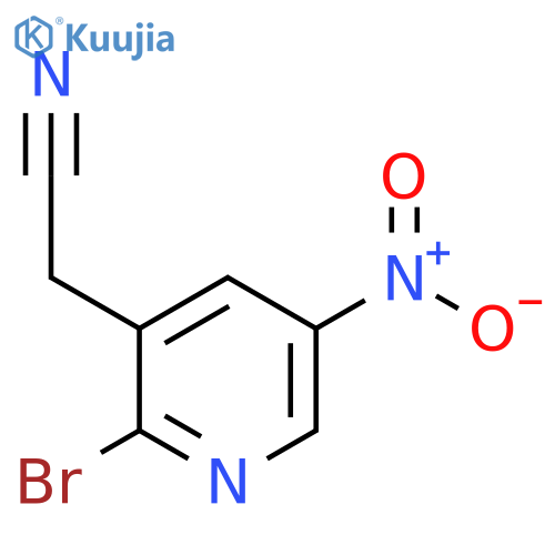 2-Bromo-5-nitropyridine-3-acetonitrile structure