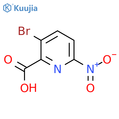 3-Bromo-6-nitropyridine-2-carboxylic acid structure