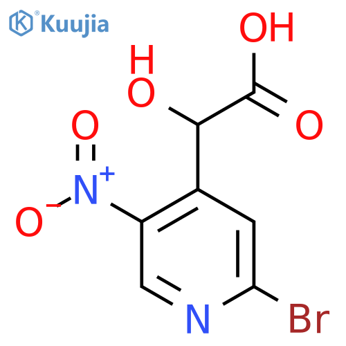 2-(2-Bromo-5-nitropyridin-4-yl)-2-hydroxyacetic acid structure