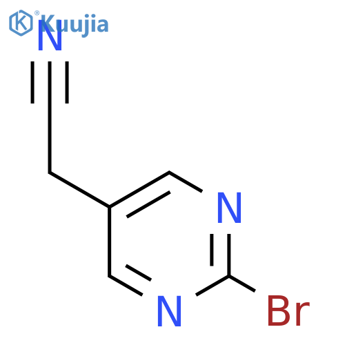 2-(2-Bromopyrimidin-5-yl)acetonitrile structure