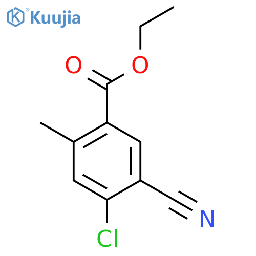 Ethyl 4-chloro-5-cyano-2-methylbenzoate structure