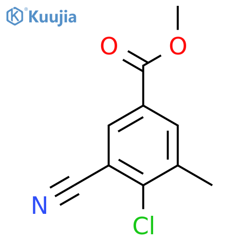 Methyl 4-chloro-3-cyano-5-methylbenzoate structure