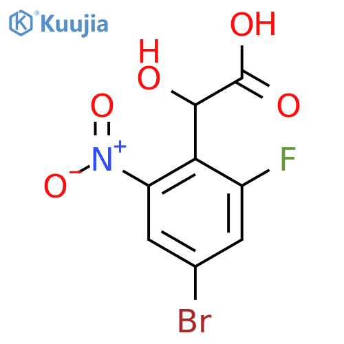 4-Bromo-2-fluoro-6-nitromandelic acid structure