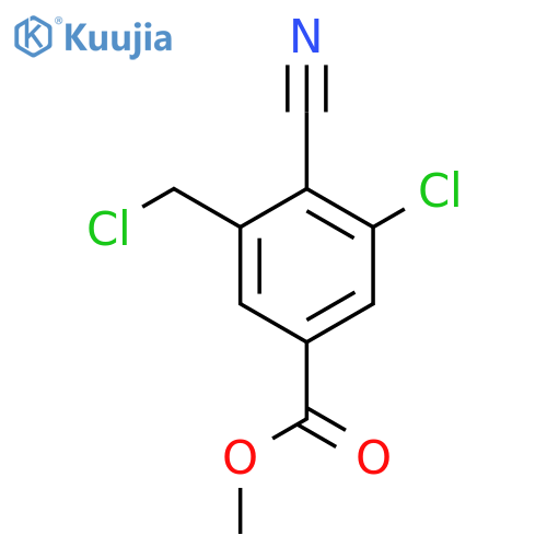 Methyl 3-chloro-5-chloromethyl-4-cyanobenzoate structure