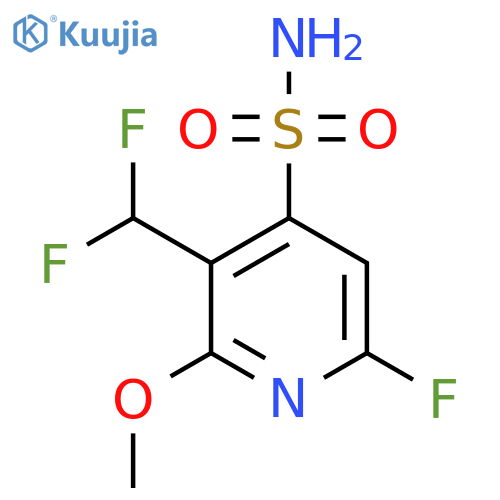 3-(Difluoromethyl)-6-fluoro-2-methoxypyridine-4-sulfonamide structure