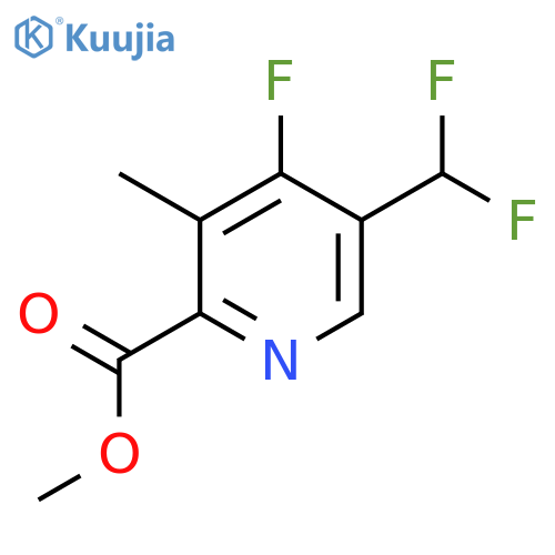 Methyl 5-(difluoromethyl)-4-fluoro-3-methylpyridine-2-carboxylate structure