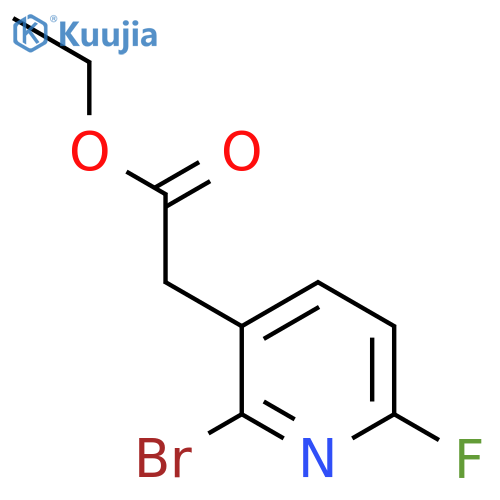 Ethyl 2-bromo-6-fluoropyridine-3-acetate structure