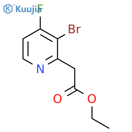 Ethyl 3-bromo-4-fluoropyridine-2-acetate structure
