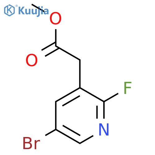 Methyl 5-bromo-2-fluoropyridine-3-acetate structure