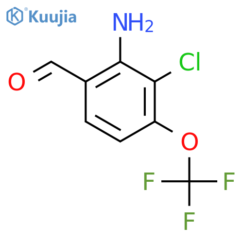2-Amino-3-chloro-4-(trifluoromethoxy)benzaldehyde structure