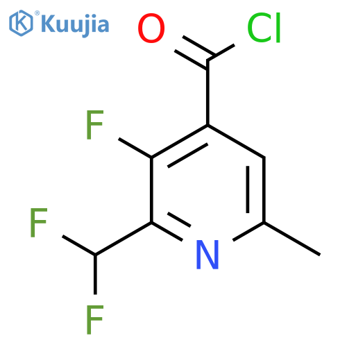 2-(Difluoromethyl)-3-fluoro-6-methylpyridine-4-carbonyl chloride structure