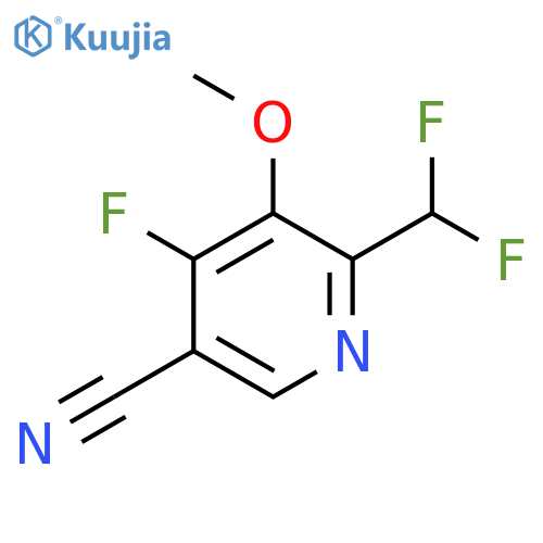 5-Cyano-2-(difluoromethyl)-4-fluoro-3-methoxypyridine structure