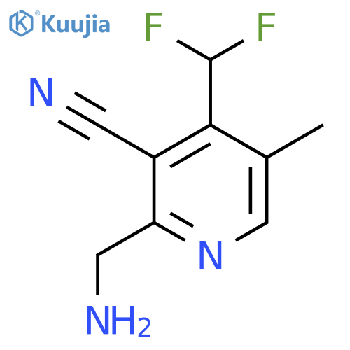 2-(Aminomethyl)-3-cyano-4-(difluoromethyl)-5-methylpyridine structure