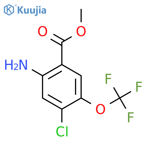 Methyl 2-amino-4-chloro-5-(trifluoromethoxy)benzoate structure