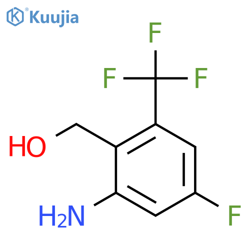 2-Amino-4-fluoro-6-(trifluoromethyl)benzyl alcohol structure