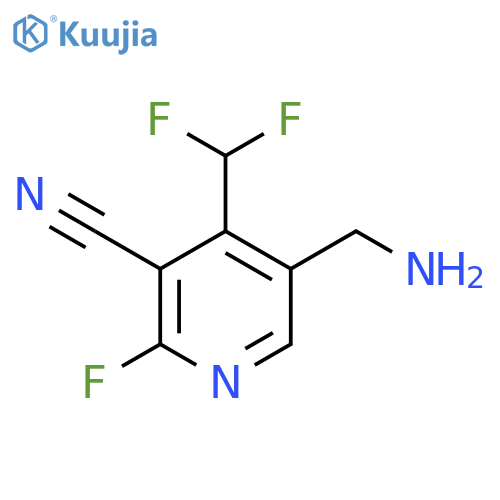 5-(Aminomethyl)-3-cyano-4-(difluoromethyl)-2-fluoropyridine structure