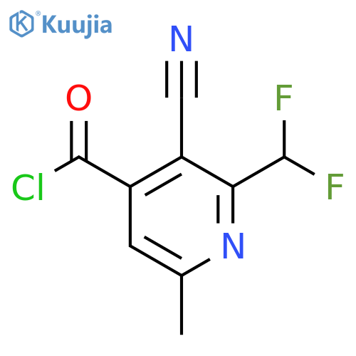 3-Cyano-2-(difluoromethyl)-6-methylpyridine-4-carbonyl chloride structure