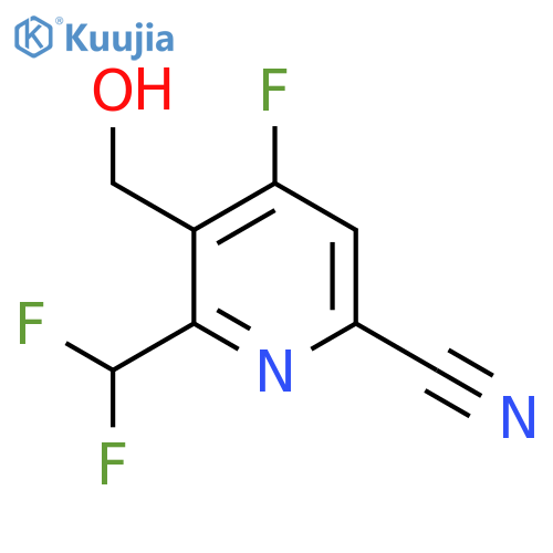 6-Cyano-2-(difluoromethyl)-4-fluoropyridine-3-methanol structure