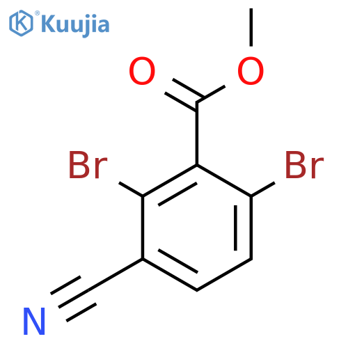 Methyl 3-cyano-2,6-dibromobenzoate structure