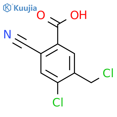4-Chloro-5-chloromethyl-2-cyanobenzoic acid structure