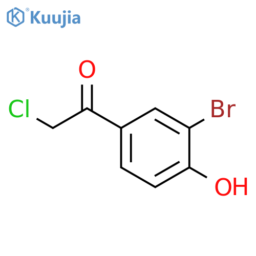 Ethanone, 1-(3-bromo-4-hydroxyphenyl)-2-chloro- structure