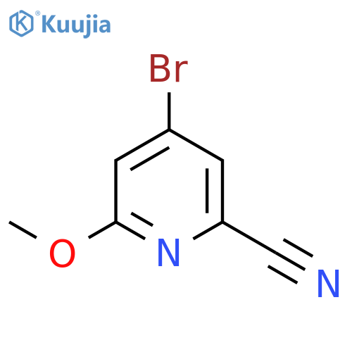 4-Bromo-6-methoxypicolinonitrile structure