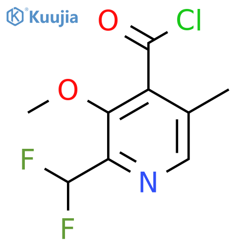 2-(Difluoromethyl)-3-methoxy-5-methylpyridine-4-carbonyl chloride structure