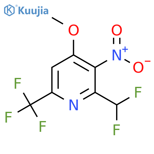2-(Difluoromethyl)-4-methoxy-3-nitro-6-(trifluoromethyl)pyridine structure