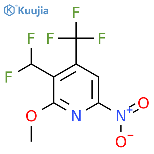 3-(Difluoromethyl)-2-methoxy-6-nitro-4-(trifluoromethyl)pyridine structure