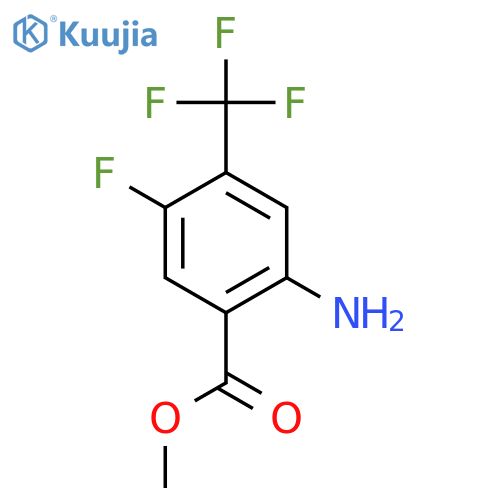 Methyl 2-amino-5-fluoro-4-(trifluoromethyl)benzoate structure