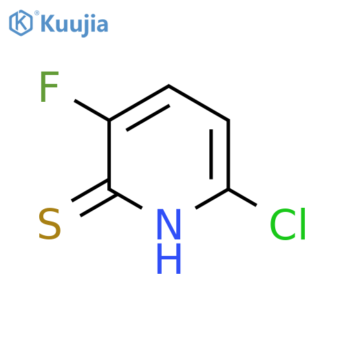 6-Chloro-3-fluoro-2-mercaptopyridine structure
