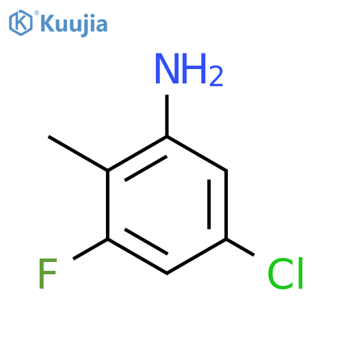 5-Chloro-3-fluoro-2-methylaniline structure