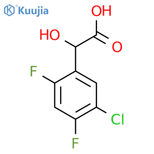 5-Chloro-2,4-difluoromandelic acid structure