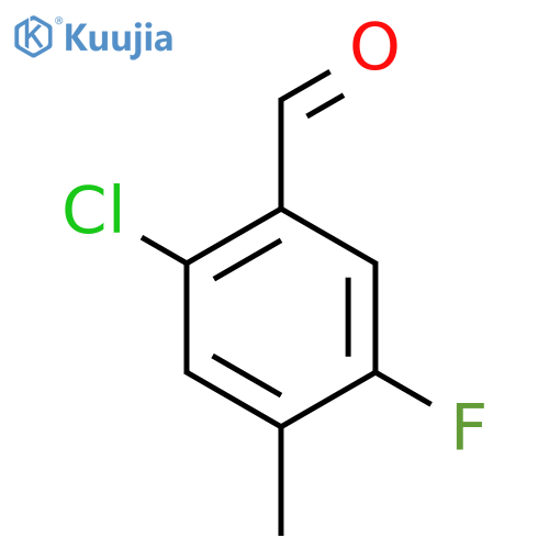 2-Chloro-5-fluoro-4-methylbenzaldehyde structure