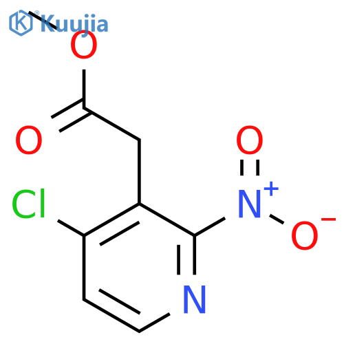 Methyl 4-chloro-2-nitropyridine-3-acetate structure