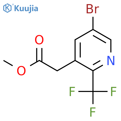Methyl 5-bromo-2-(trifluoromethyl)pyridine-3-acetate structure