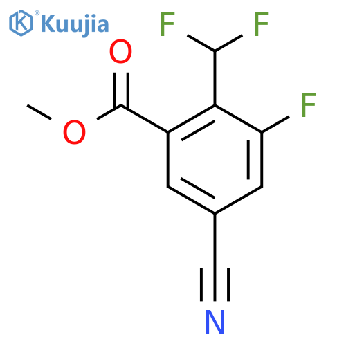 Methyl 5-cyano-2-difluoromethyl-3-fluorobenzoate structure