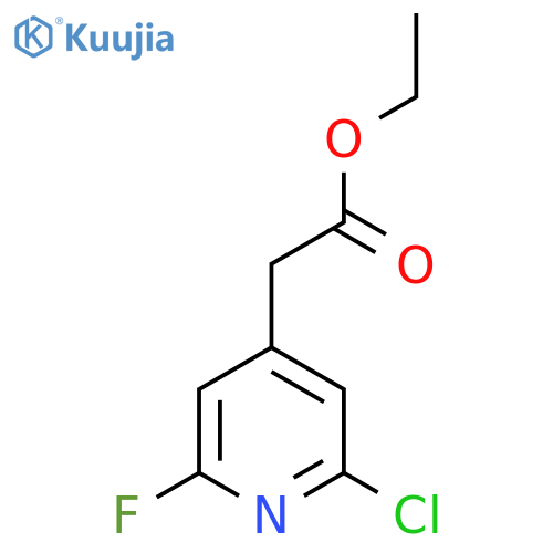 Ethyl 2-chloro-6-fluoropyridine-4-acetate structure