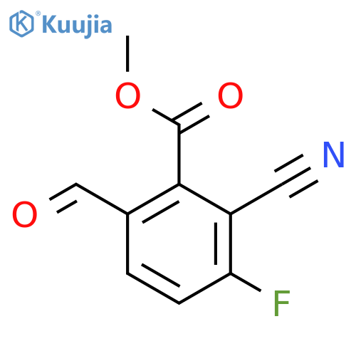 Methyl 2-cyano-3-fluoro-6-formylbenzoate structure