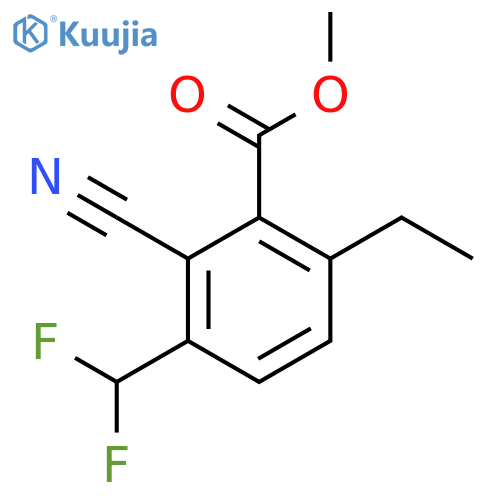 Methyl 2-cyano-3-difluoromethyl-6-ethylbenzoate structure