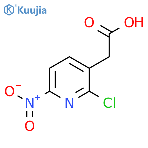 2-Chloro-6-nitropyridine-3-acetic acid structure