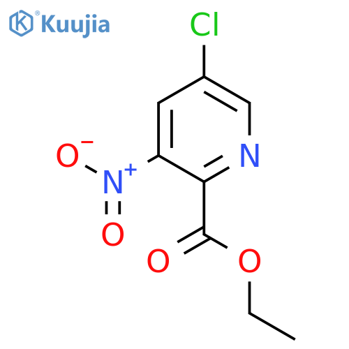 5-Chloro-3-nitro-pyridine-2-carboxylic acid ethyl ester structure