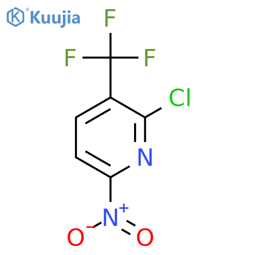 2-Chloro-6-nitro-3-(trifluoromethyl)pyridine structure