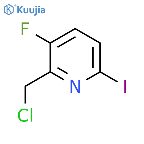 2-Chloromethyl-3-fluoro-6-iodopyridine structure