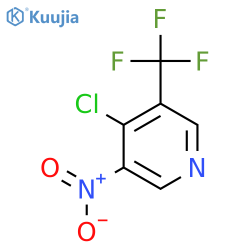 4-Chloro-3-nitro-5-(trifluoromethyl)pyridine structure