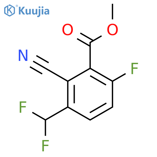 Methyl 2-cyano-3-difluoromethyl-6-fluorobenzoate structure